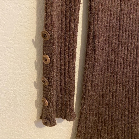 COIN 1804 Women’s Button Long Dress One Size Brown - Picture 5 of 8